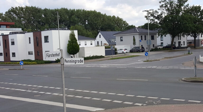 An dieser Stelle, Kreuzung Penningrode/Fürstenhof, sei in Zukunft auch ein Kreisverkehr denkbar. Foto: Wagner