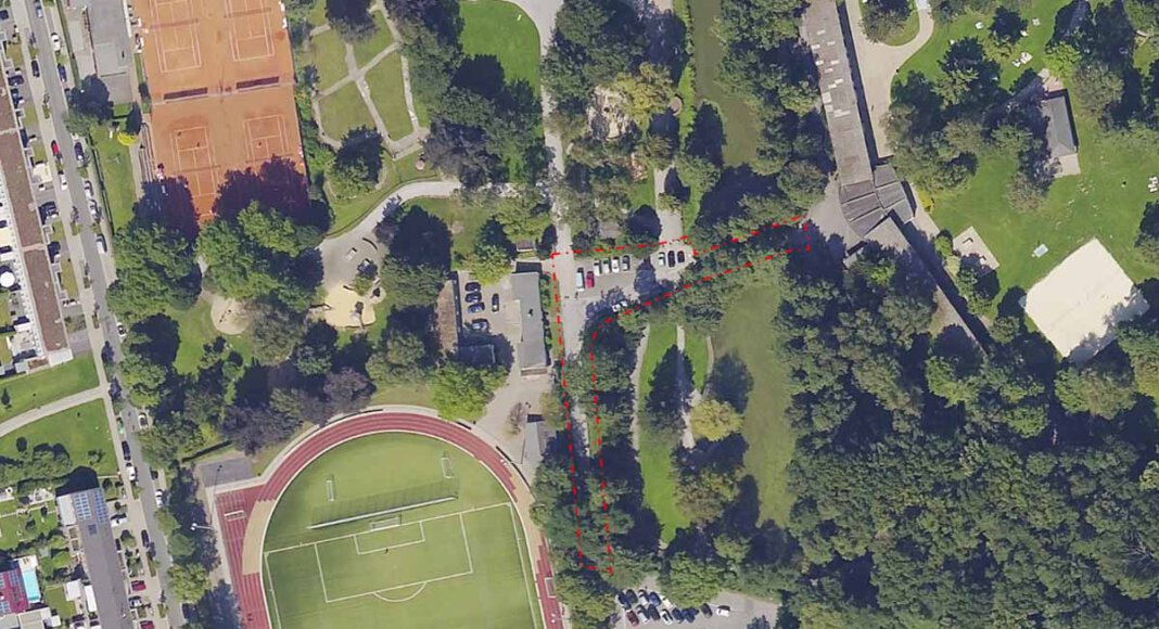 Die Stadt Lünen saniert am Cappenberger See den Verbindungsweg zwischen dem großen Hauptparkplatz an der Wehrenboldstraße und dem Haupteingang am Freibad. Foto: Stadt Lünen