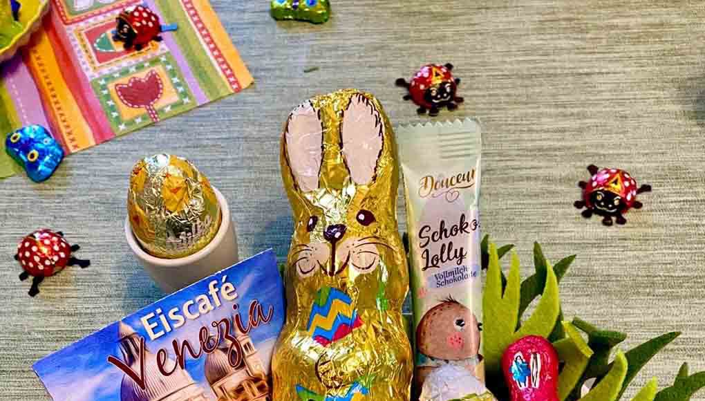 Kinder der Jugendhilfe Werne durften sich über Osterkörbchen sowie Gutscheine für die Eisdiele freuen. Foto: Jugendhilfe