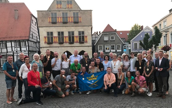 Letztmals trafen sich Aktive aus den Partnerstädten beim Stadtlauf 2019 in Werne. Archivfoto: Viefhues