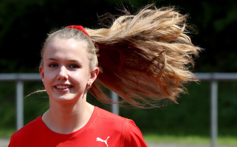 Leichtathletin Ida Lefering ist selbst in Coronazeiten auf der Überholspur unterwegs. Foto: Volkmer