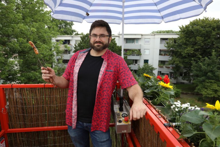 Balkonbesuch einmal ganz anders: Stadtbesetzung in Bergkamen