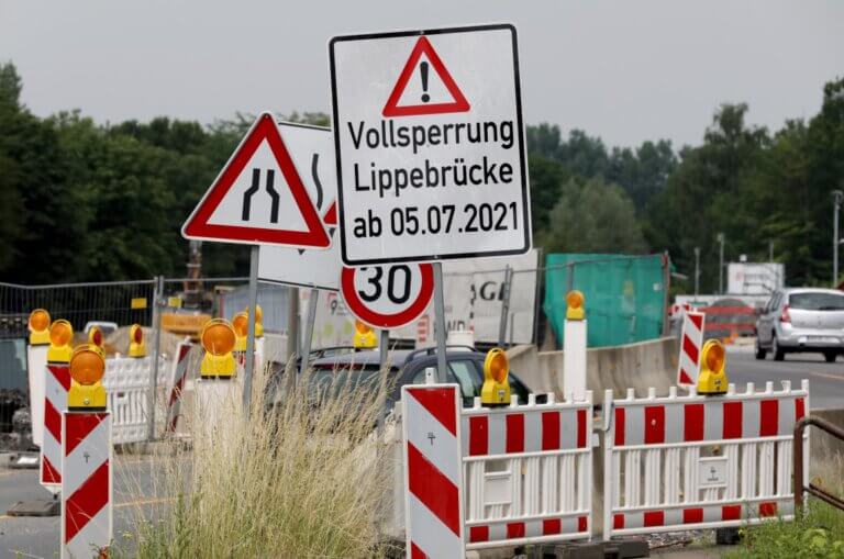 Lange Sperrung der Lippebrücke beginnt am Montag