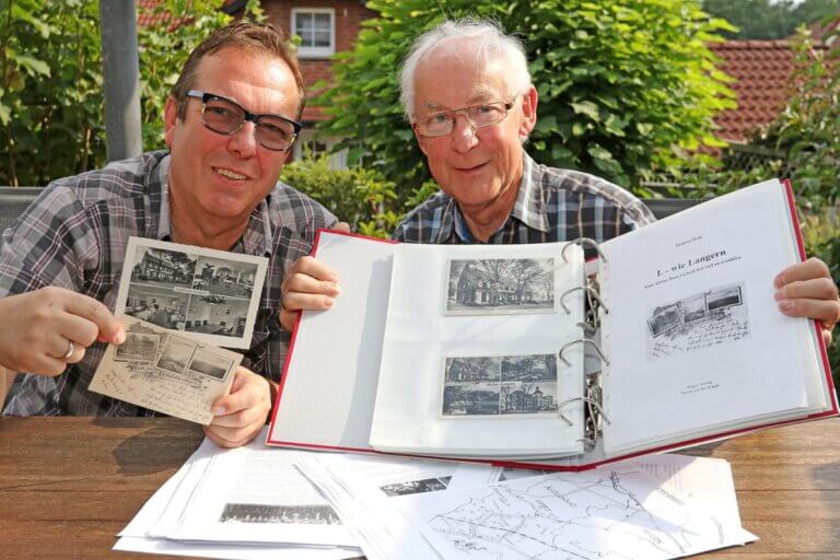 Peter Voß (links), hier mit Helmut Holz, sowie Marlies Hüsemann waren die Kulturpreisträger im Jahr 2018. Archivfoto: Volkmer