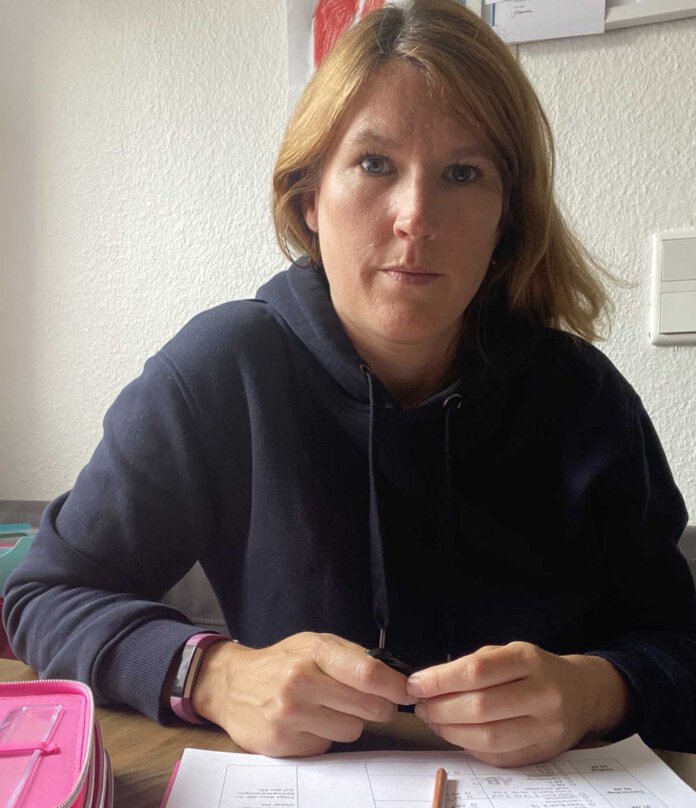Wenge Annika Wenge beklagt die Quarantänemaßnahmen des Gesundheitsamts an der Uhlandschule. Ihre Tochter ist Kontaktperson eines mit dem Coronavirus infizierten Kindes. Foto: Privat