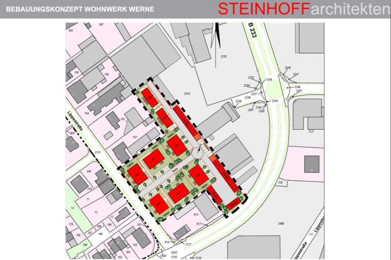 Die Visualisierung des Bauprojekts auf dem Höttcke-Gelände. Grafik: Projekt Wohnwerk Werne