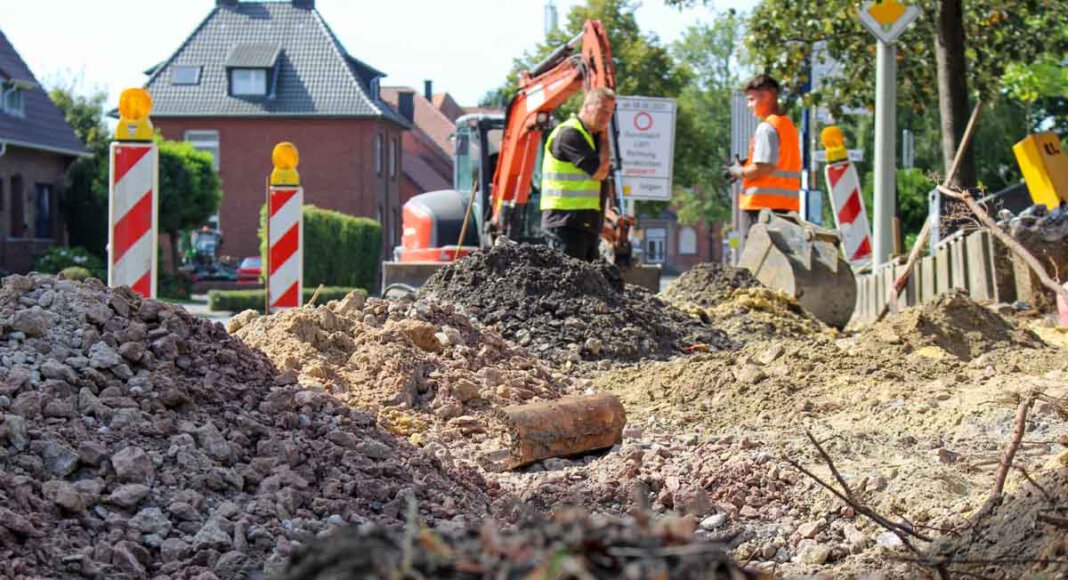 In Capelle hat der Bau der ersten Mobilstation begonnen. Foto: Gemeinde Nordkirchen