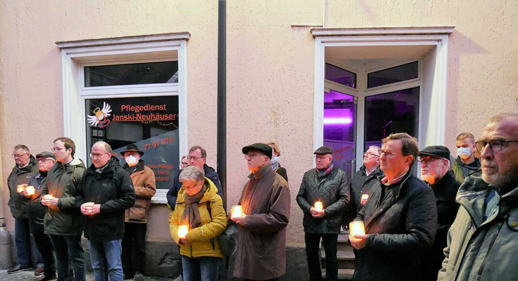 Am kommenden Sonntag findet wieder das Pogromgedenken in der Marktgasse in Werne statt. Archivfoto: Gaby Brüggemann