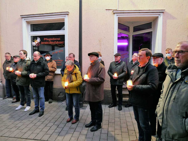 Am kommenden Sonntag findet wieder das Pogromgedenken in der Marktgasse in Werne statt. Archivfoto: Gaby Brüggemann