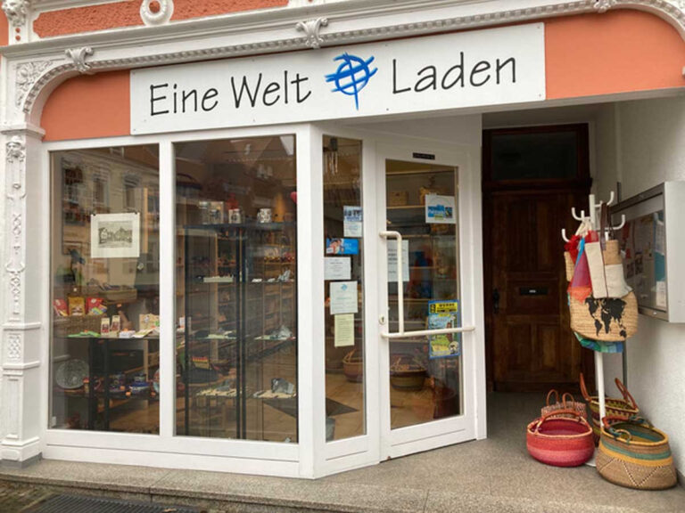 Der Eine Welt Laden am Marktplatz in Werne. Foto: Privat