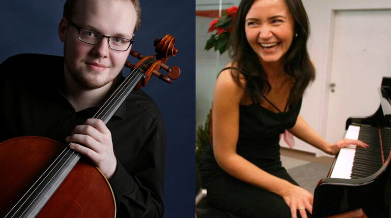 Paul Böhme am Cello und Joanna Przybylska am Klavier gastieren auf Einladung der Musikfreunde Werne am Donnerstag im Alten Rathaus. Fotos: Privat