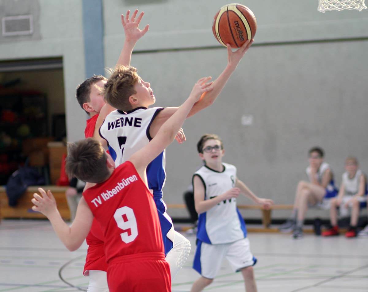 Top-Scorer Noah Markewitz rückt in der nächsten Saison in die U14 hoch. Schon jetzt springen die Jüngeren in die Bresche bei den LippeBaskets. Foto: Wagner