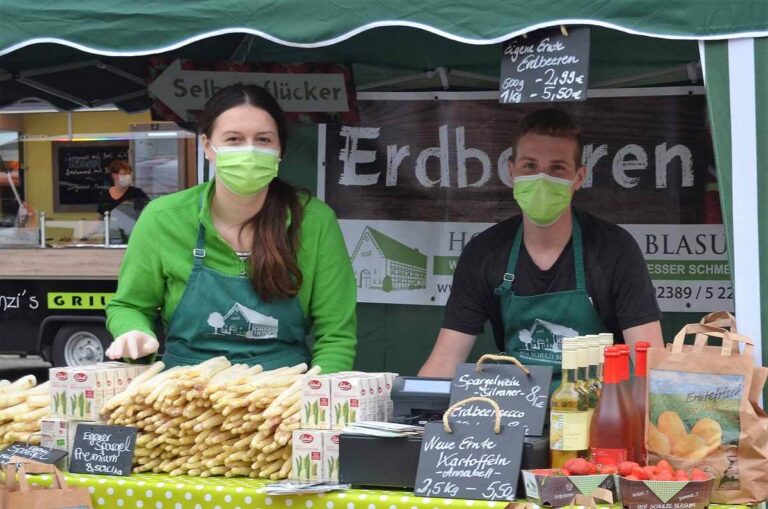 Der Blumen- und Spargelmarkt findet in diesem Jahr wieder statt. Archivfoto: Prokofev