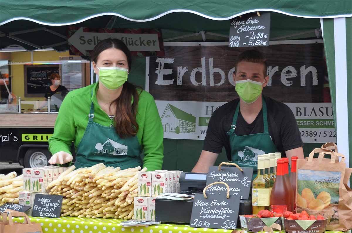 Der Blumen- und Spargelmarkt findet in diesem Jahr wieder statt. Archivfoto: Prokofev