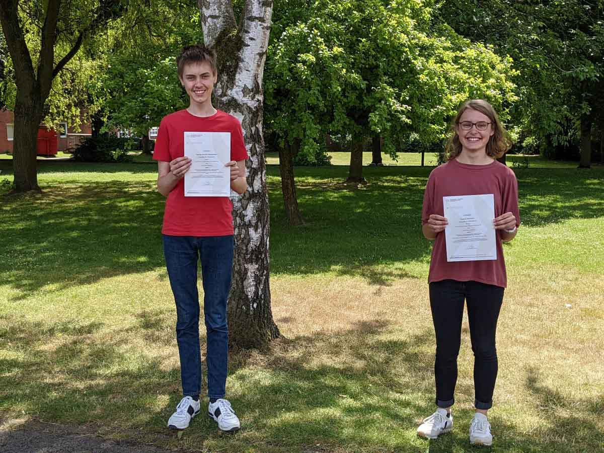 Victoria Hörmann und Anselm Konietschke ließen wieder mit herausragenden Leistungen aufhorchen. Foto: GSC