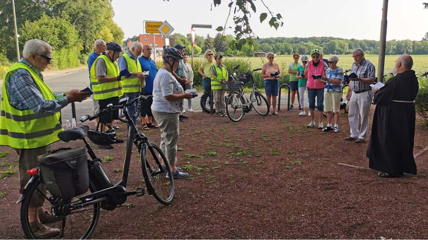 20 Mitglieder der Kolpingsfamilie nahmen gestern an der Radwallfahrt teil. Foto: Elisabeth Schwert