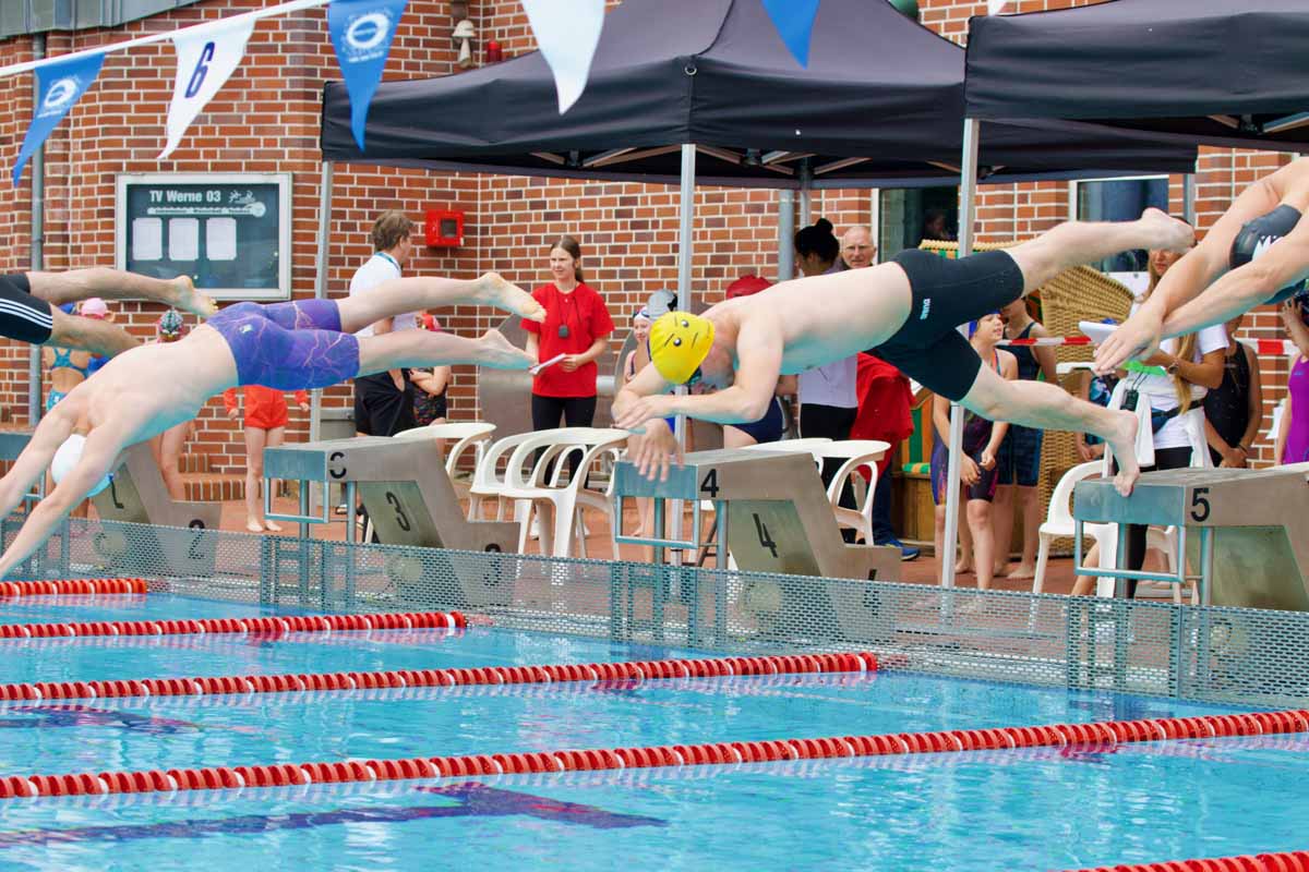 Zum Salinenschwimmfest laden wieder die TV Werne Wasserfreunde an diesem Wochenende ein. Foto: Archiv