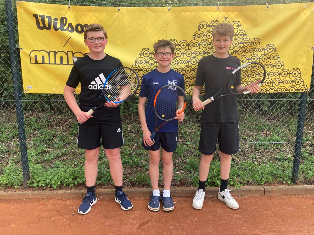 Sehr erfolgreich präsentieren sich derzeit die U15-Junioren mit Till Müller, Felix Beckhove und Linus Müller. Foto: WTC