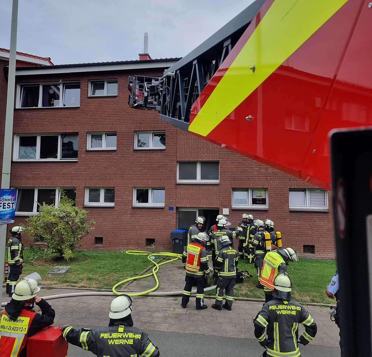 Eine Dunstabzugshaube geriet in einem Mehrfamilienhaus an der Stockumer Straße in Flammen. Foto: Feuerwehr Werne