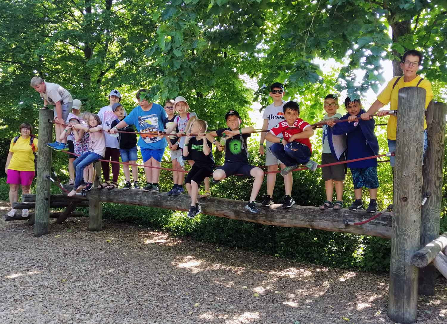 Viel Spaß hatten die MoKo-Kids während der Abschlussveranstaltung im Maxi-Park. Foto: K. Masjoshusmann