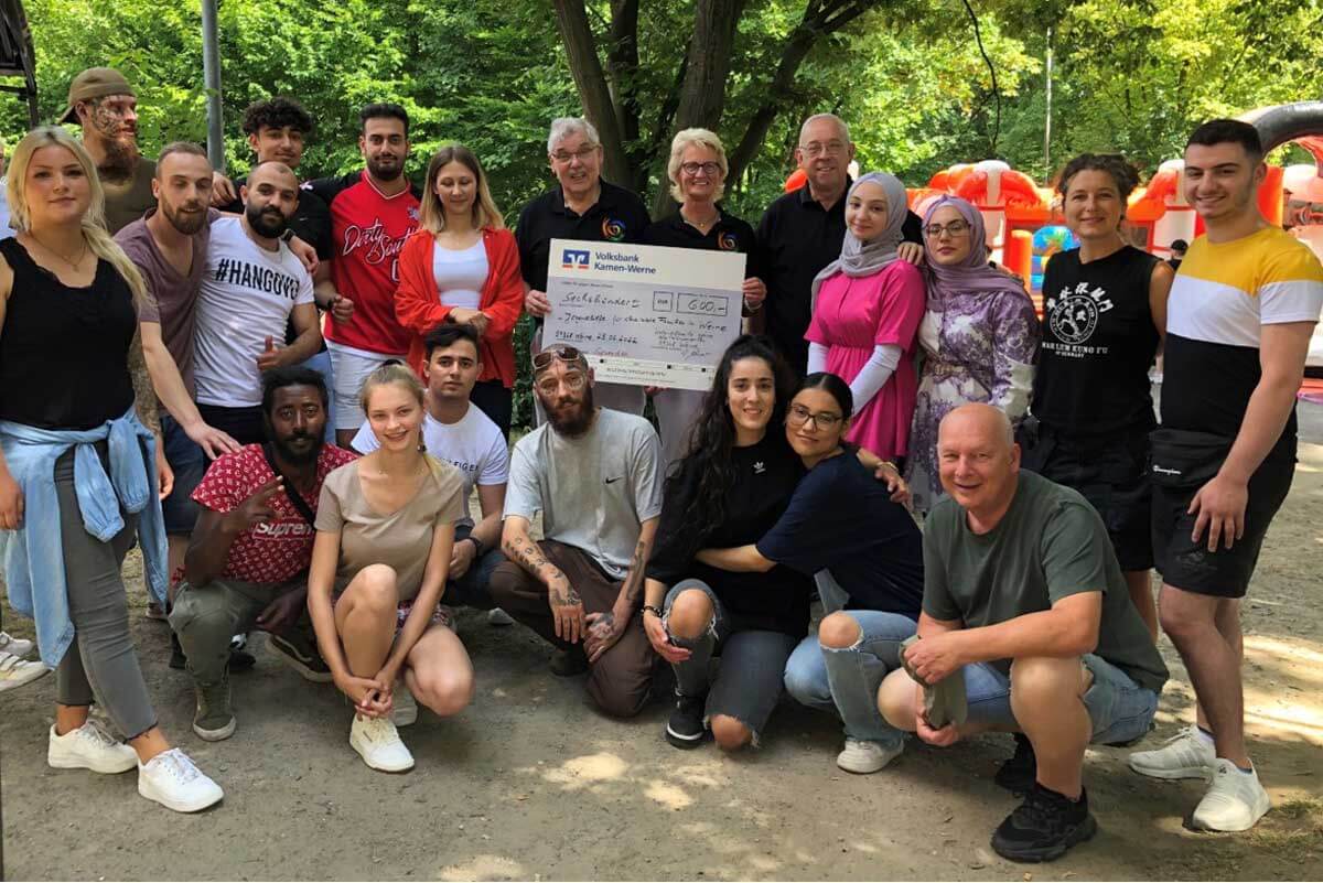 Die Kolpingsfamilie Werne unterstützt das Jugendzentrum JuWeL, wo viele Geflüchtete aus de Ukraine einen Ankerpunkt gefunden haben. Foto: Benno Jäger