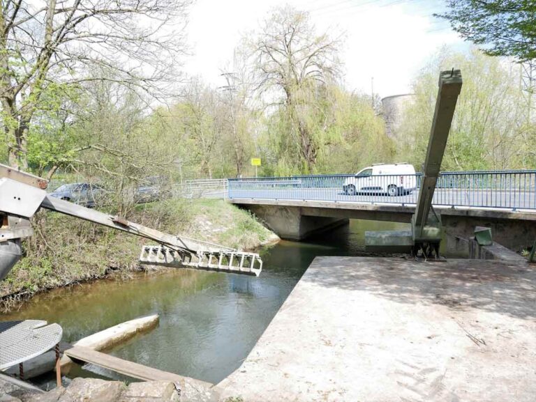 Das alte Wehr in Stockum ohne Fischtreppe. Foto: Gaby Brüggemann