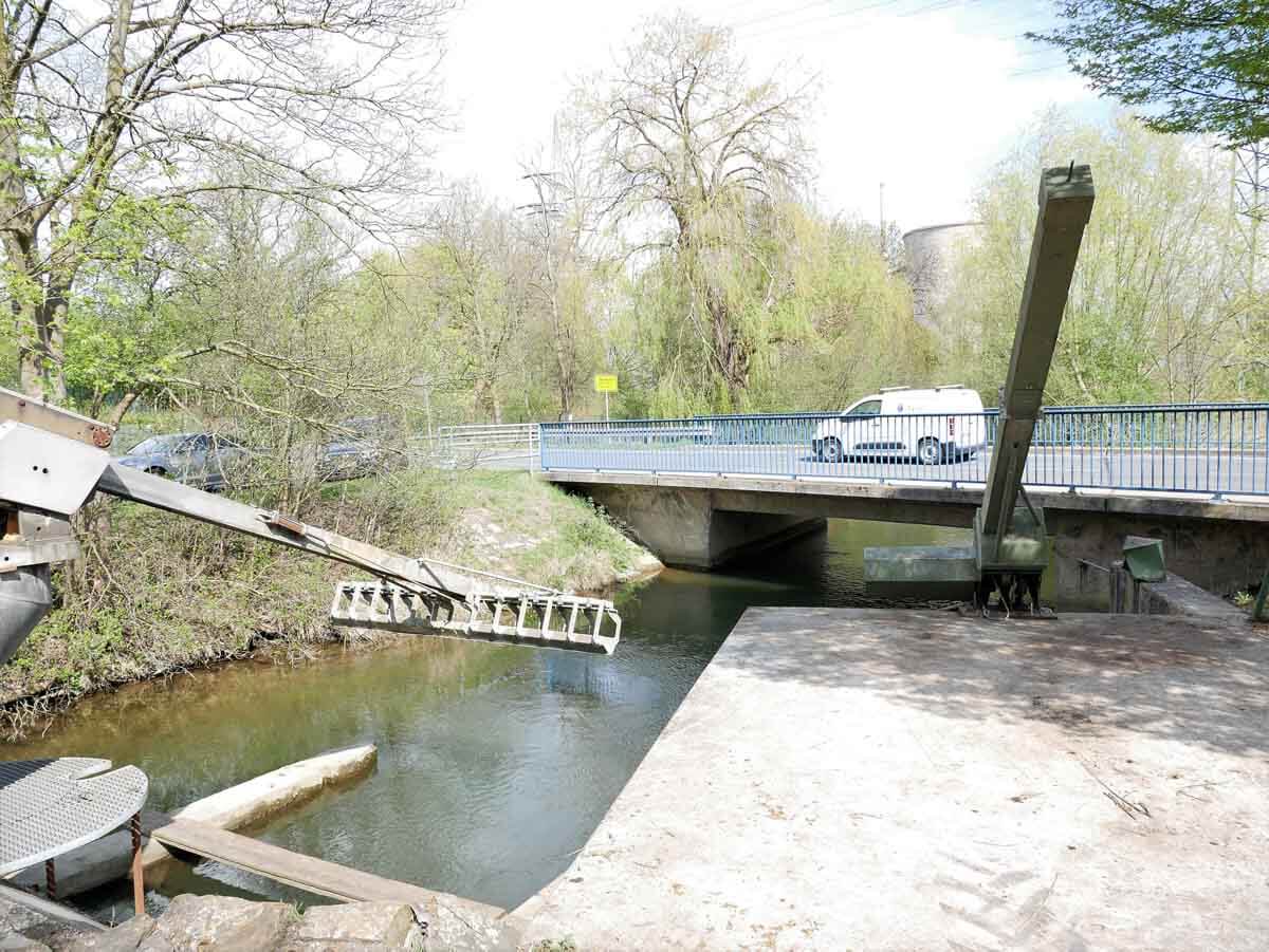 Das alte Wehr in Stockum ohne Fischtreppe. Foto: Gaby Brüggemann