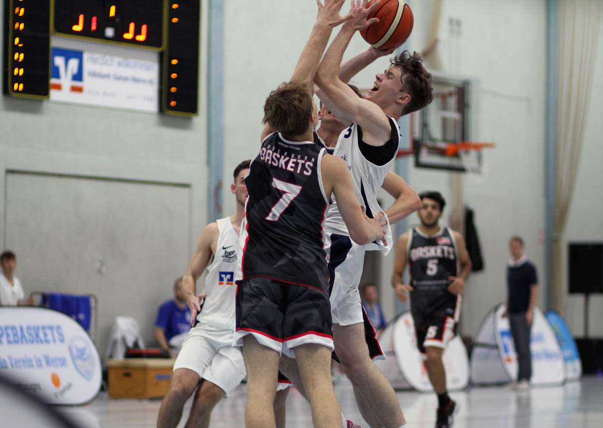 Jordan Most war bester Scorer für die LippeBaskets bei der Niederlage in Frintrop. Foto: Wagner