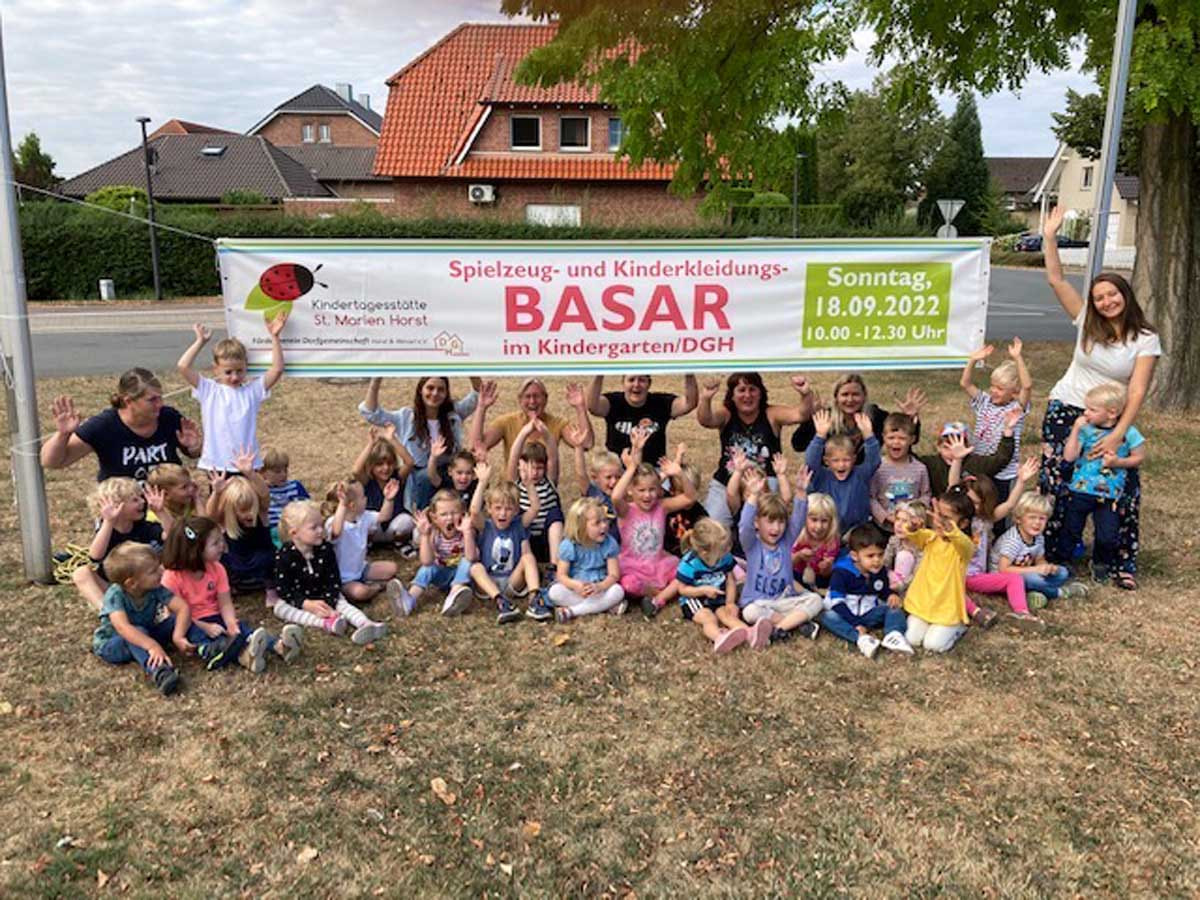 Der Basar in Horst findet am kommenden Sonntag wieder statt. Groß und Klein freuen sich. Foto: privat