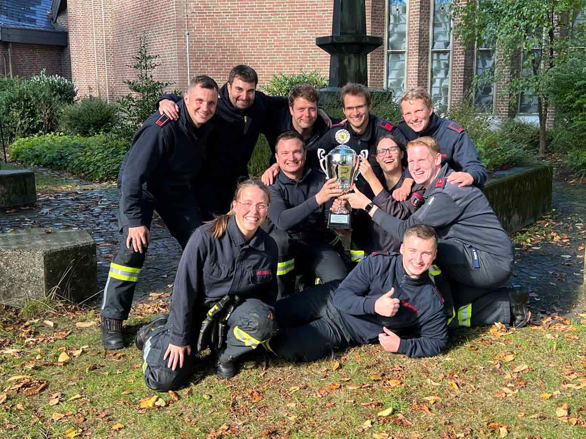 Der Löschzug 1 Mitte verteidigte beim internen Vergleich der Feuerwehr Werne seinen Titel. Foto: Feuerwehr Werne
