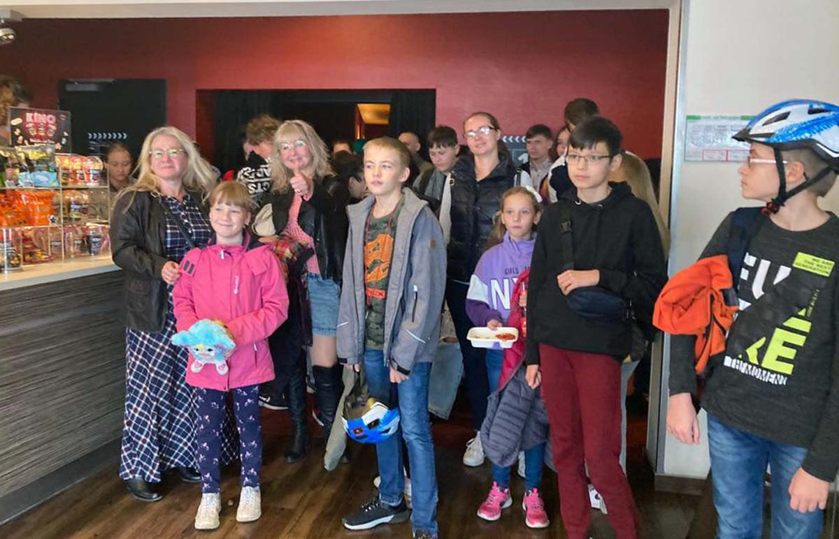 Einen unbeschwerten Nachmittag erlebten die in Werne lebenden Ukrainer/innen im Capitol Cinema Center. Foto: privat