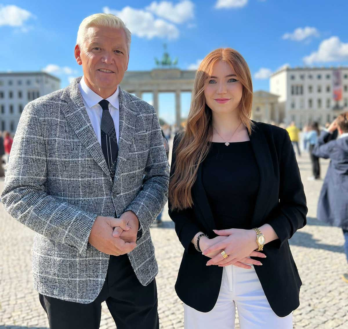 Charlotte Eßner mit Hubert Hüppe MdB. Foto: Büro Hüppe