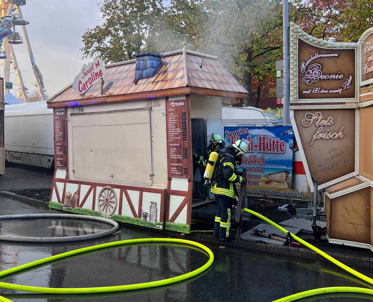 Einsatz auf dem Kirmesgeländer der Sim-Jü 