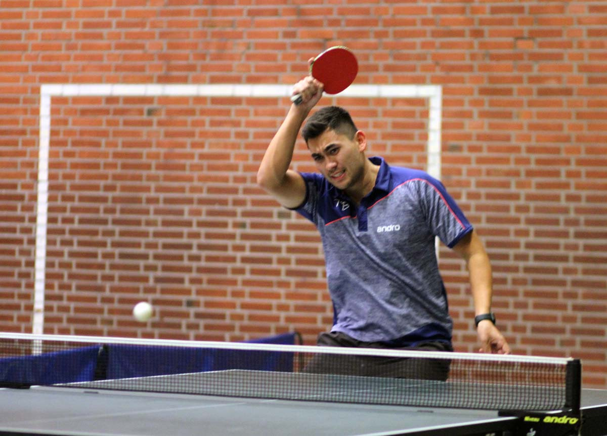 Tim Bußkamp stand für die erste Mannschaft des TTC Werne an der Platte. Foto: Wagner