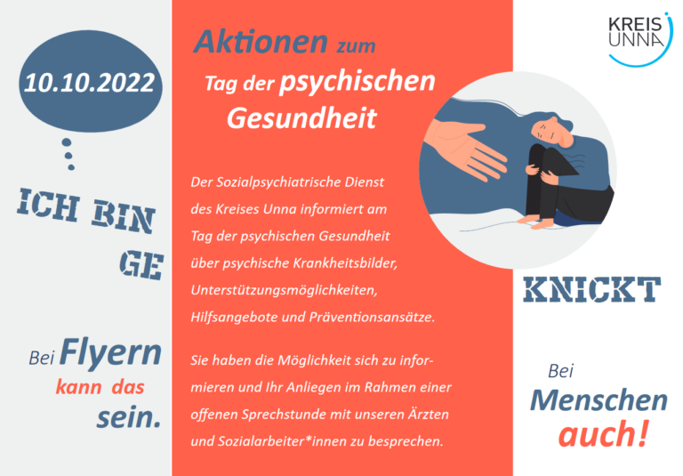 Zum Tag der psychischen Gesundheit lädt der Kreis Unna am kommenden Montag ein. Grafik: Kreis Unna