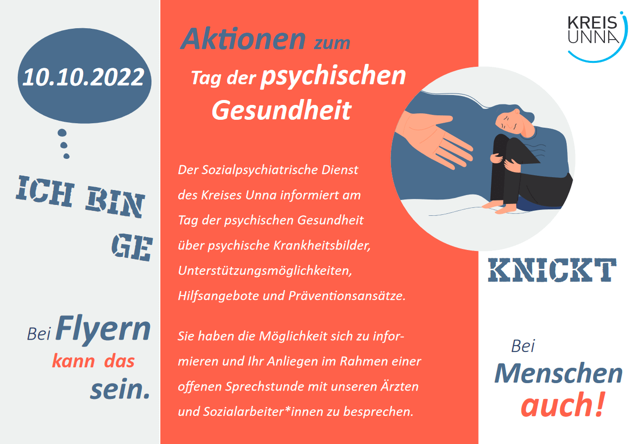Zum Tag der psychischen Gesundheit lädt der Kreis Unna am kommenden Montag ein. Grafik: Kreis Unna