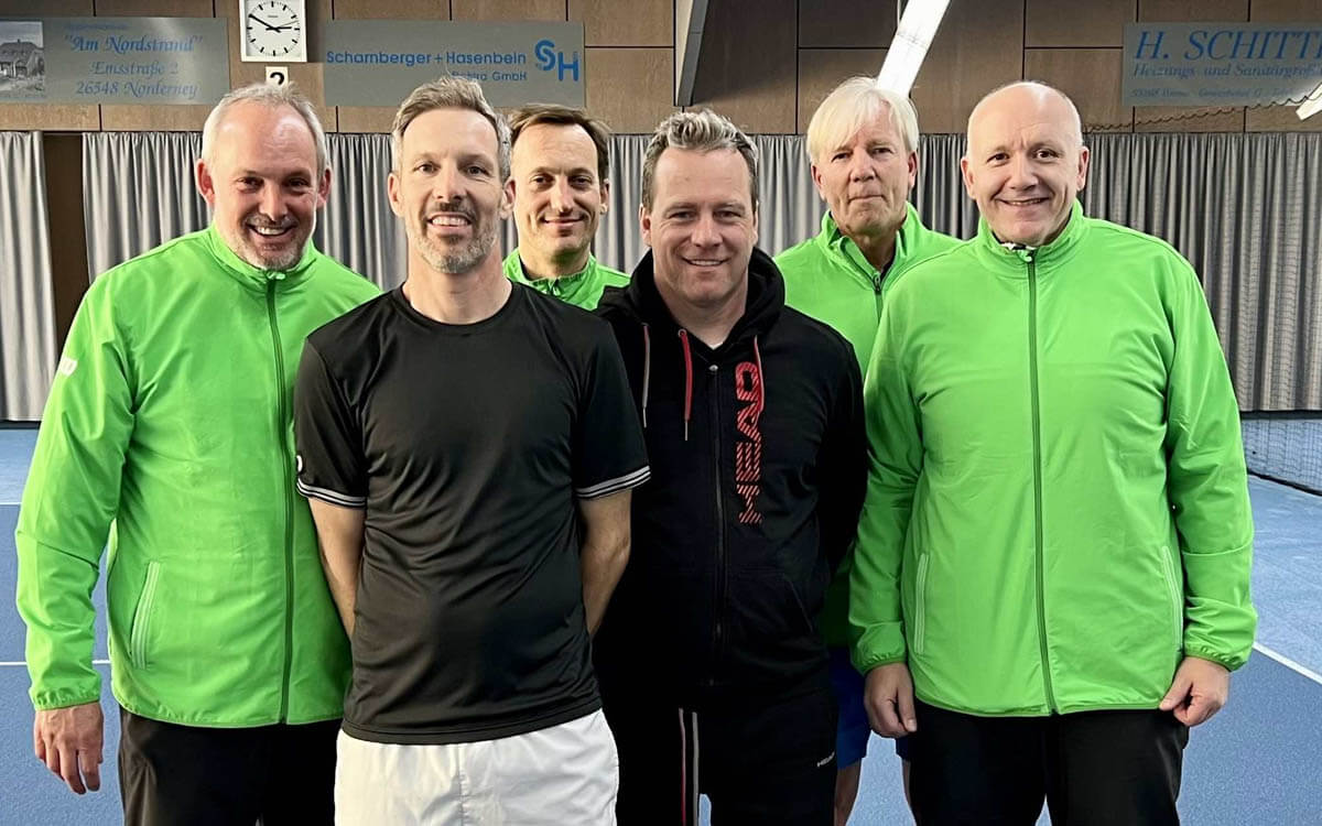 Die Herren 40 spielt am ersten Spieltag in der Verbandsliga gegen den zweitplatzierten TC GW Hiddesen. Foto: privat