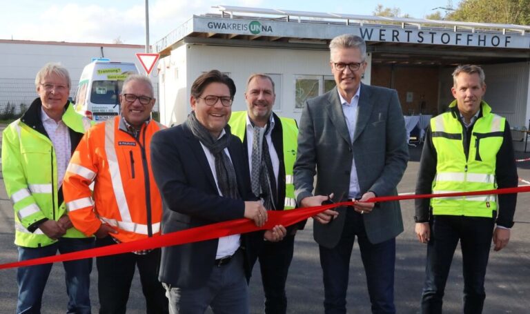 Wertstoffhof der GWA an neuem Ort bietet viel mehr Platz