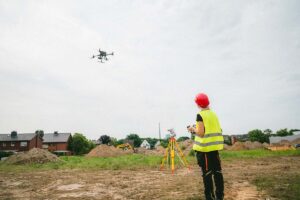 Drohnen fliegen derzeit über die Innenstadt, um neue Luftbilder von Werne aufzunehmen. Foto: Vermessung Zurhorst