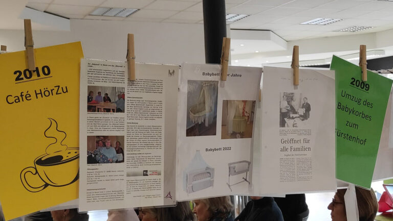 30 Jahre Geschichte von Schwangerschaftsberatung und Babykorb des KSD fanden im Familiennetz eine Würdigung. Foto: Nova Teichert