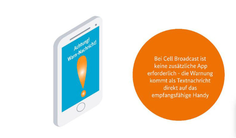 Bei Cell Broadcast ist keine weitere App erforderlich - die Warnung kommt als Textnachricht direkt auf das empfangsfähige Handy. Foto: BBK