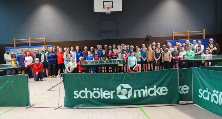Das Weihnachtsturnier der WSC-Tischtennisabteilung war ein voller Erfolg. Foto: WSC