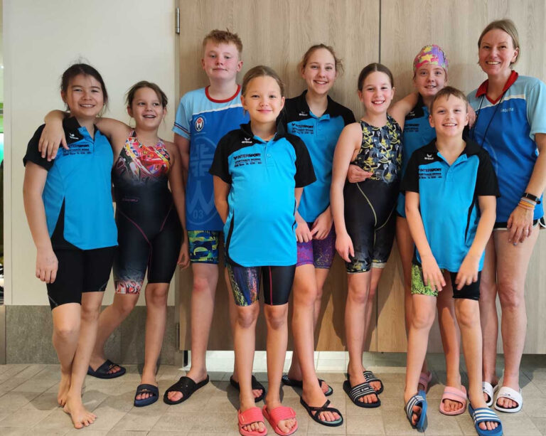 Die jungen Schwimmer/innen der TV-Wasserfreunde zeigten beim Kinderschwimmfest ihr Können. Foto: privat