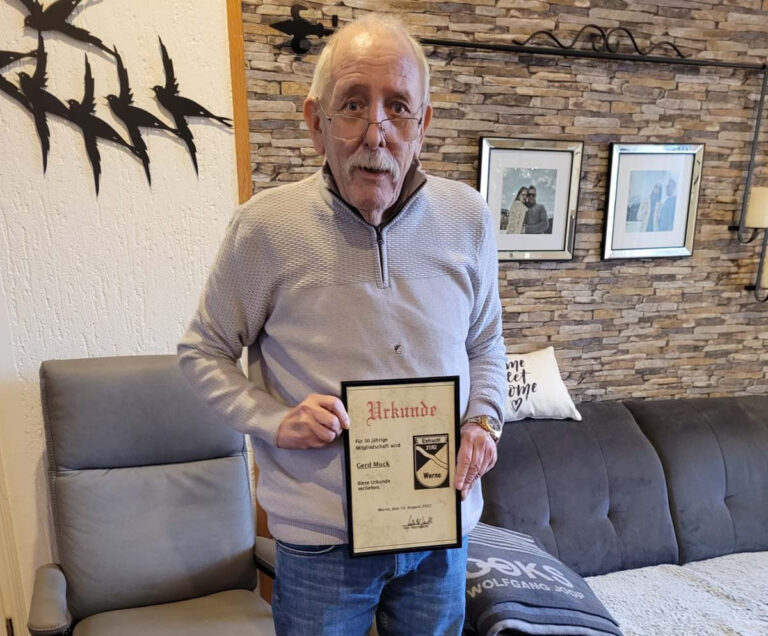 Gerd Muck - ein Beispiel für Vereinstreue. Foto: privat