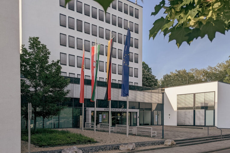 Die Kreisverwaltung in Unna. Foto: Kreis Unna/nowofoto
