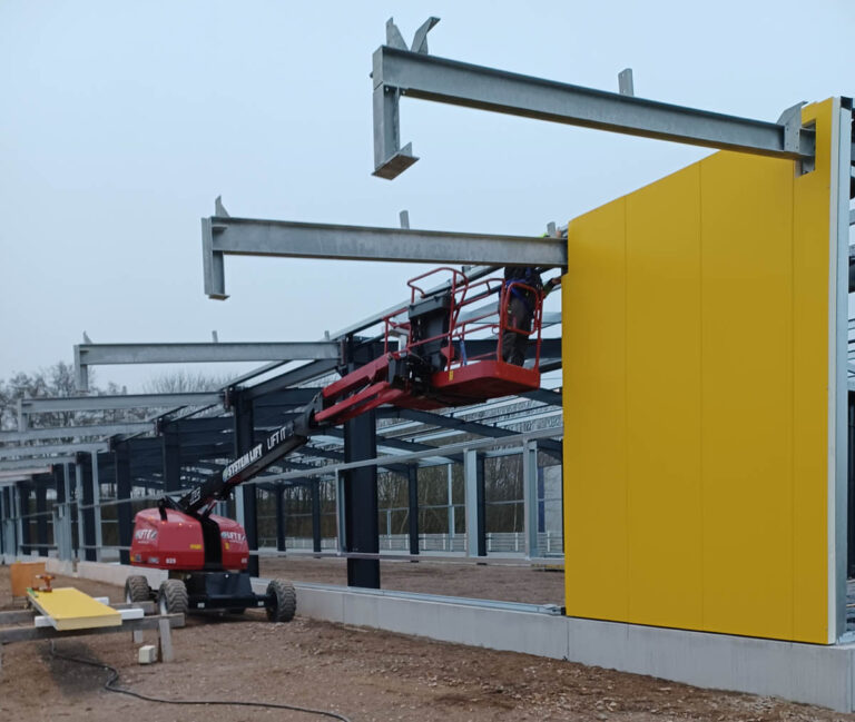 Der Bau eines neuen Zustellstützpunktes der Deutschen Post in Werne hat begonnen. Foto: Post
