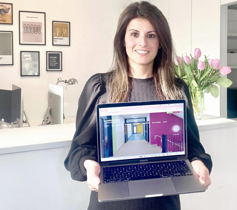Lehrerin Derya Schuhmann hat den Relaunch der Internetseite der Marga-Spiegel-Schule federführend betreut. Foto: privat