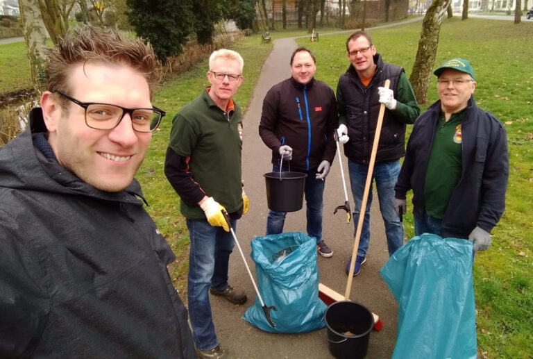 Die Bürger-Schützen beteiligen sich in diesem Jahr auch wieder am gemeinsamen Frühjahrsputz. Foto: privat