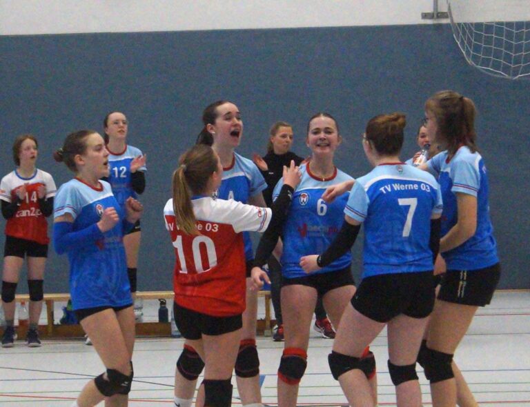 Der U16-Nachwuchs der TV Werne Volleyballabteilung gehört zu den besten zwölf Teams in Nordrhein-Westfalen. Foto: Kollhoff