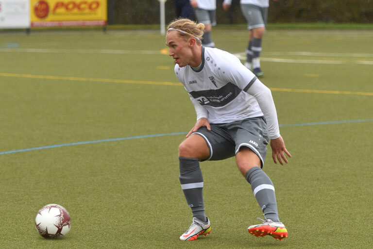 Luis Krampe erzielte gegen Neuenkirchen nach einer halben Stunde mit seinem fünften Saisontreffer den zwischenzeitlichen Ausgleich zum 1:1. Archivfoto: MSW